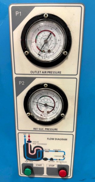 50 HP Eaton Rotary Air Compressor, 225 CFM, 145 PSI, Dryer, Nice