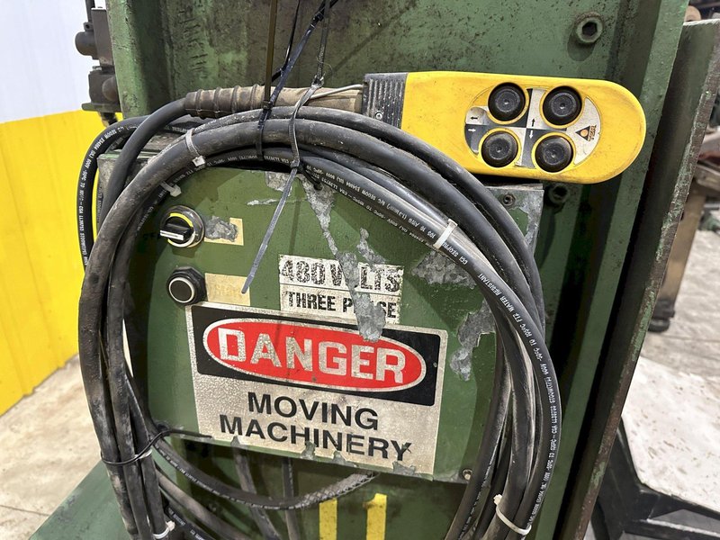 12,000 LB X 50&quot; ROWE MODEL #12050-DSV MOTORIZED COIL REEL UNCOILER &amp; COIL CAR: STOCK #21979