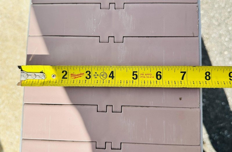 Stainless Steel  |  7.5” x 82” Flattop Belt Conveyor / Smooth Top Belt