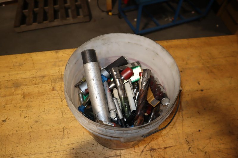 Bucket &quot;O&quot; Used HSS Endmills 54Lbs- Auction Item