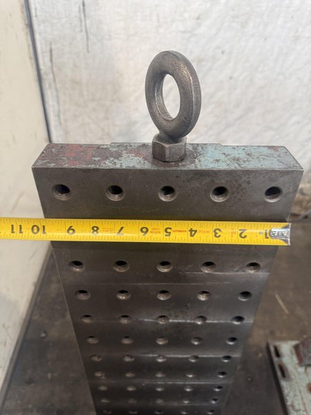10" WIDE X 48" TALL X 20" DEEP DRILLED AND TAPPED ANGLE PLATE SET. STOCK # 0222726