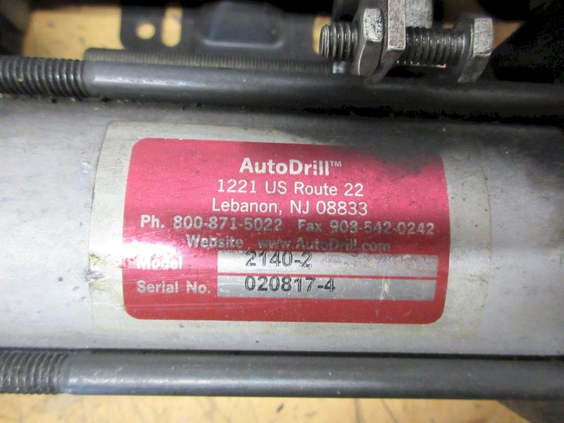 AutoDrill Model 2140-2 Single Head Pneumatic Feed Drilling Head Attachment- Auction Item