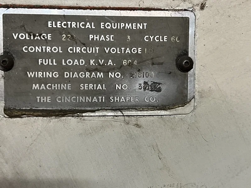 20&#039; X 1000 TON CINCINNATI PRESS BRAKE STOCK# 4095