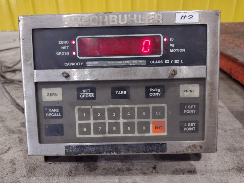10,000 LBS BRECHBUHLER MODEL #UMC600AAAC PLATFORM FLOOR SCALE: STOCK #21653