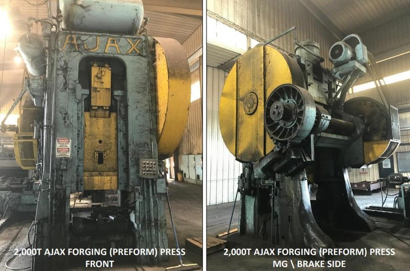 2000 TON AJAX FORGING PRESS: STOCK #18113