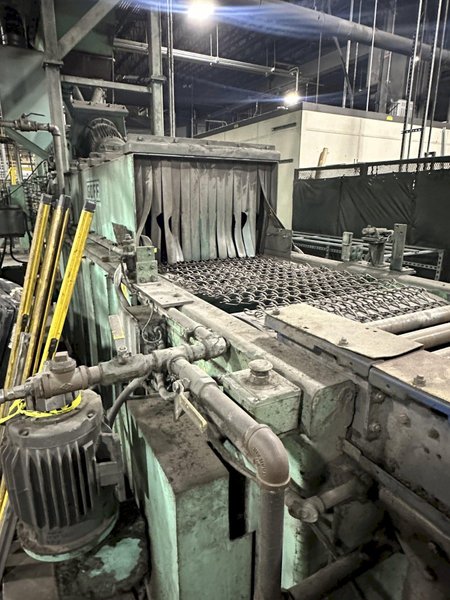 27.5&quot; X 18&quot; X 2 WHEEL GOFF MODEL #WM27.5-2-40 WIRE MESH BELT PASS THROUGH SHOT BLASTER, NEW 2008: STOCK #21932