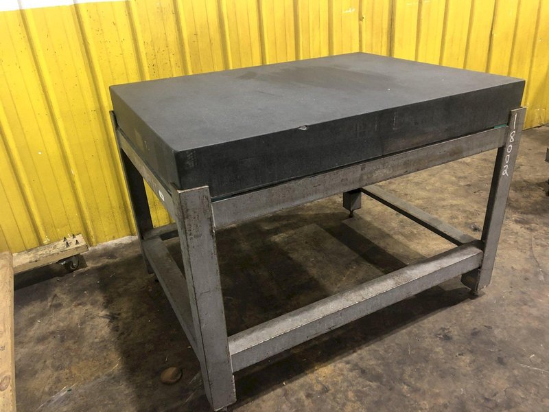 36&quot; x 48&quot; x 5.75&quot; COLLINS MICROFLAT BLACK SURFACE PLATE GRANITE TABLE: STOCK #18002