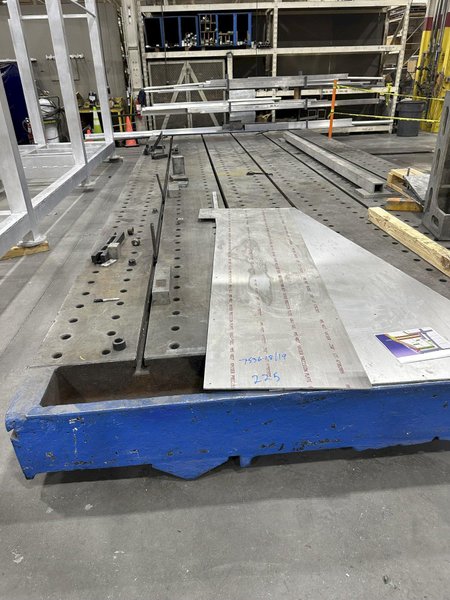 28&#039; x 7&#039; x 13&quot; Thick Cast Iron Floor Plate