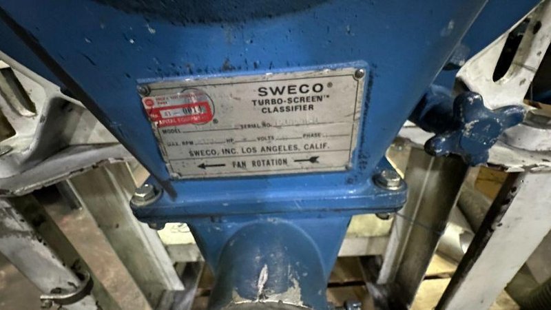 18" Sweco Turbo-Screen Classifier, Model TS-18