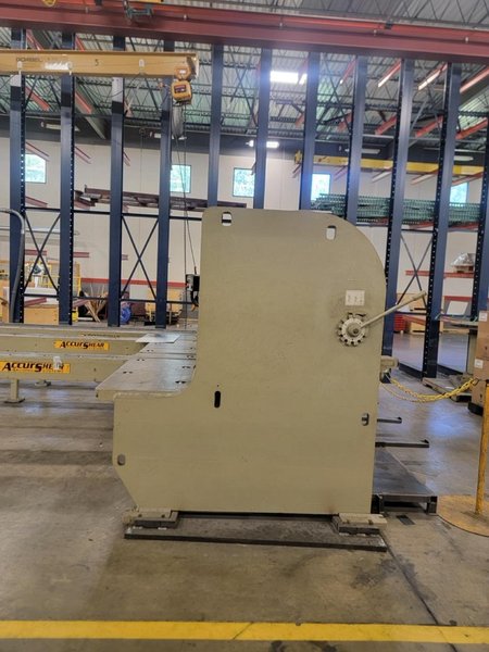 3/8″ X 12′ Accurshear 637512  Hydraulic Shear, Sheet supports, Light Usage, 2014