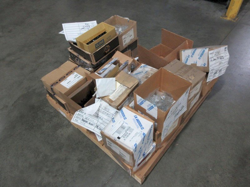 Assorted Hardware and Fasteners on Pallet- Auction Item