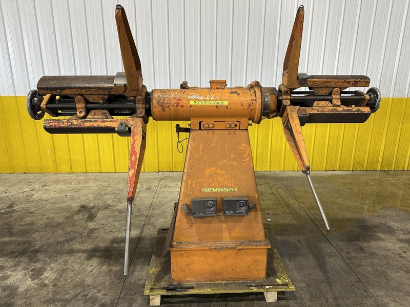 2500 LBS X 12&quot; COOPER WEYMOUTH DOUBLE END PULL-OFF COIL REEL UNCOILER: STOCK #22619