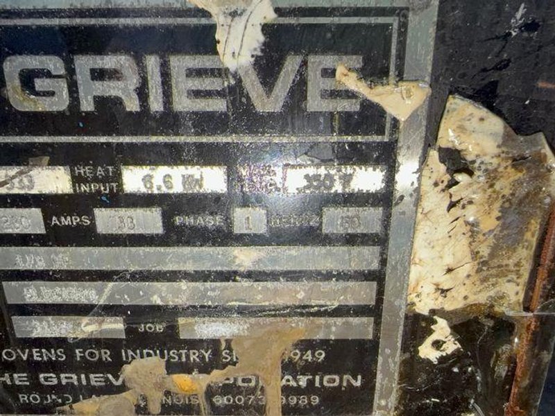 GRIEVE 350 F OVEN  -  333