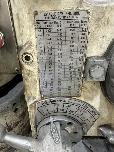 5&#039; x 11&quot; Carlton 1A Radial Arm Drill