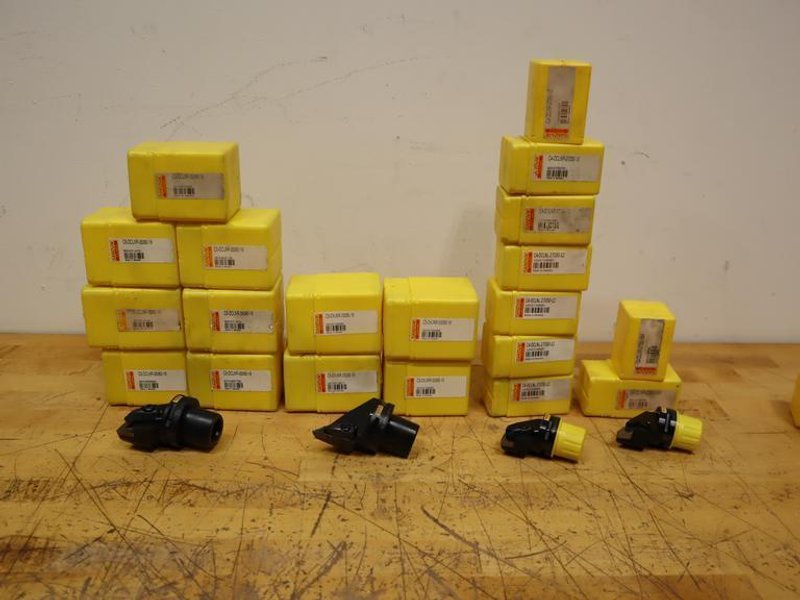 Sandvik C5 &amp; C4 Capto Mount Quick Change Inserted Boring Bar Heads (23pcs)  *** Most New In Package, Some with Minor Use***- Auction Item