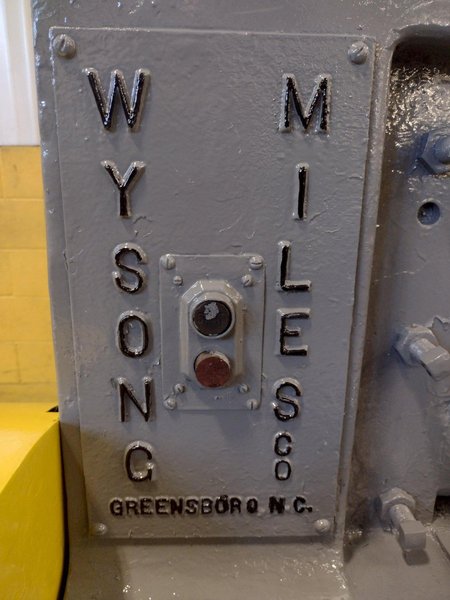 72" X 3/16" WYSONG MODEL #772 POWER SQUARING SHEAR: STOCK #16928