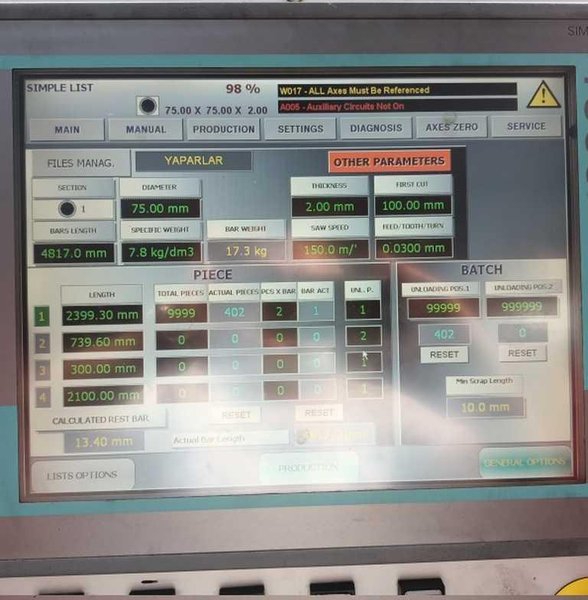 Tube Cutoff Line, Ralc Conni Italia STOCK #2950