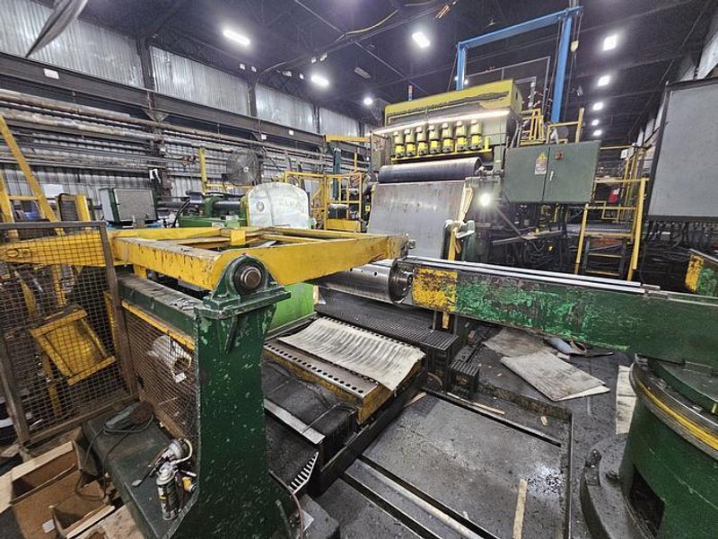 60” x .135” x 50,000 Lbs. Cincinnati/Herr-Voss Slitting Line. STOCK #0999625