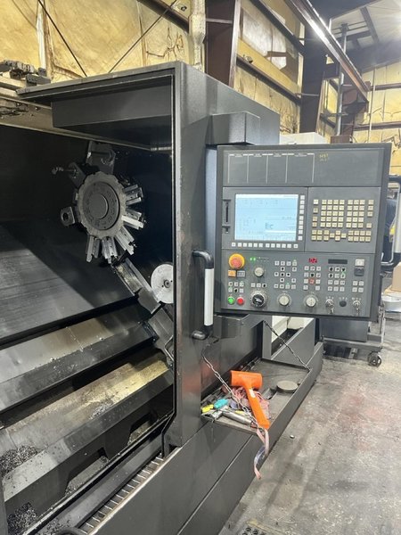 Hyundai Wia L300LMC CNC Lathe, 2018 – Live Tooling, Box Ways, Tailstock, C-Axis, Chip Conveyor