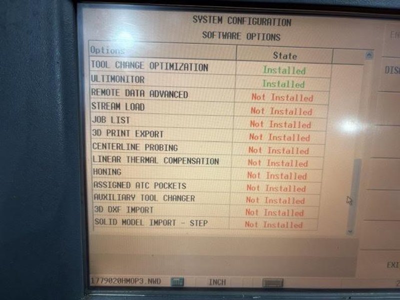 Hurco VMX-50 VMC, 2012 – WinMax Software, Chip Conveyor, Under Power