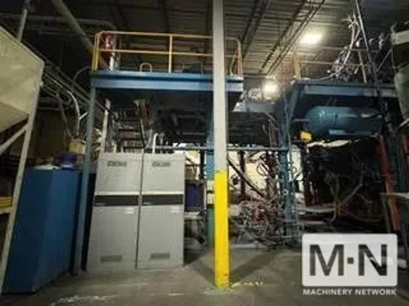 20 LB DUAL HEAD STERLING ACCUMULATOR HEAD BLOW MOLDING MACHINE MFG 1998