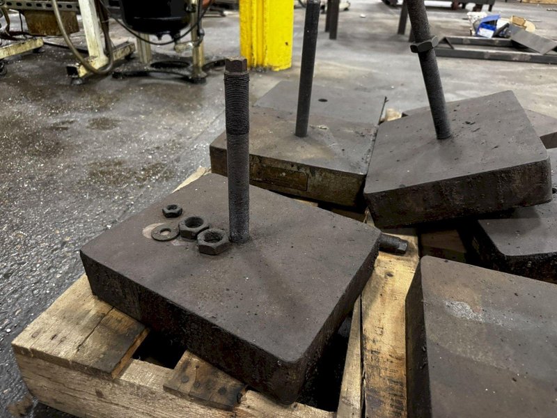 12&quot; LONG X 10&quot; WIDE X 2-3/4&quot; TALL VIBRO-DYNAMIC PRESS ISOLATION PADS(QTY7) STOCK # 0883225