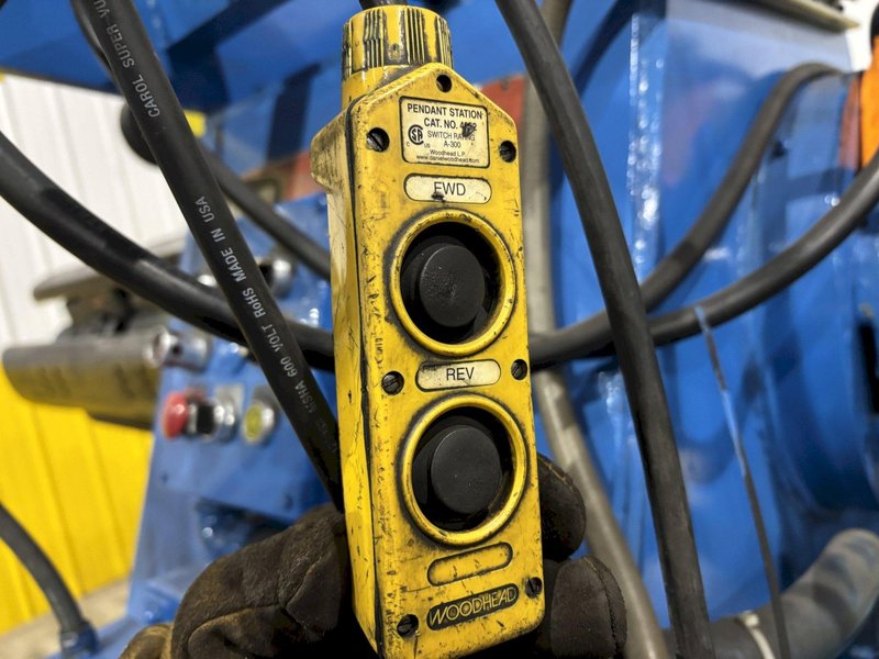 15,000 LB X 48&quot; EGAN MOTORIZED HYDRAULIC COIL REEL UNCOILER: STOCK #22425