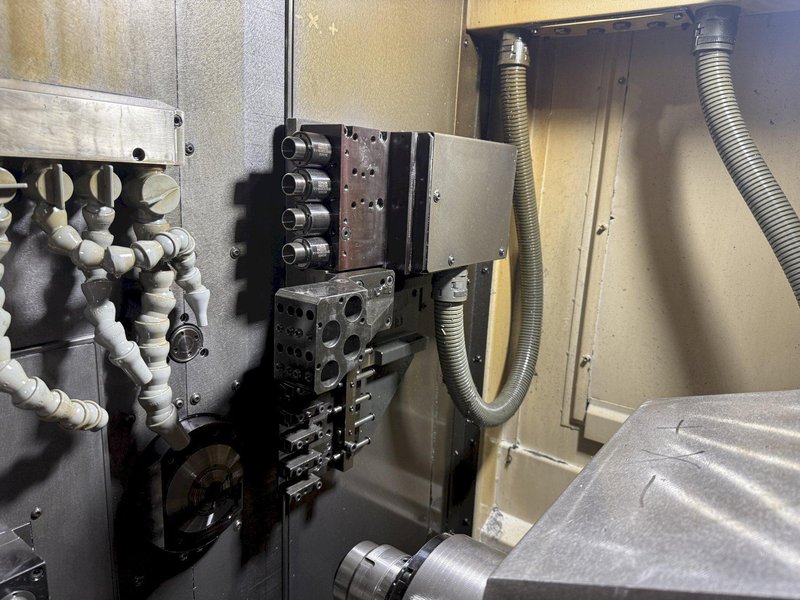 DMG Mori Sprint 32/8 CNC Screw Machine, Swiss Type, with Patriot Bar 
Feeder, Model 338