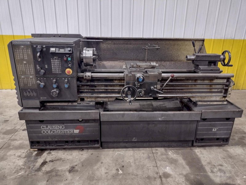 13&quot; X 50&quot; CLAUSING COLCHESTER MODEL #13 ENGINE LATHE 1.65&quot; HOLE: STOCK #23357