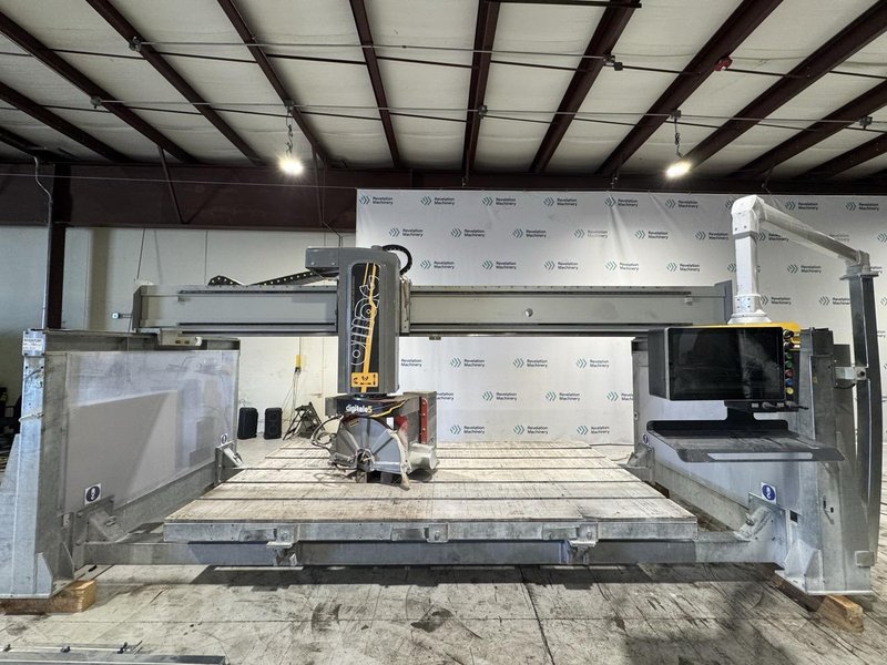 OMAG Digitale 5 Type 3600×2000 + 500×400 CNC 5-Axis Bridge Saw, 2024 – Stone Cutting &amp; Milling Center for Granite, Marble, Quartz &amp; Porcelain