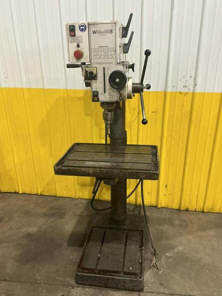 25" WILTON SOLBERGA MODEL #24513 GEARED HEAD SINGLE SPINDLE DRILL PRESS 1998 : YOBRO #25996