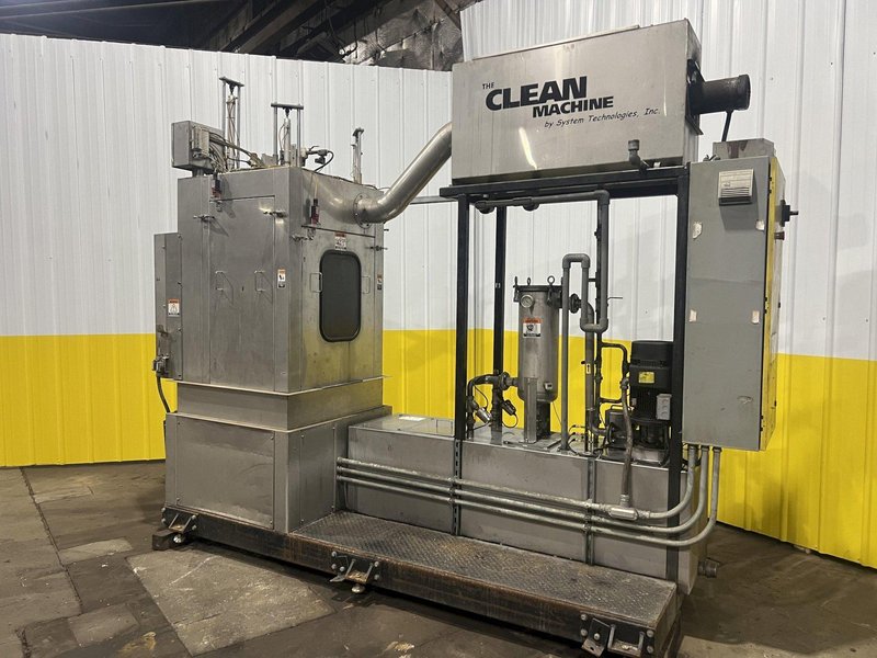 2017 SYSTEM TECHNOLOGIES ROTARY TABLE HIGH-PRESSURE STAINLESS STEEL PARTS WASHER: STOCK #14485