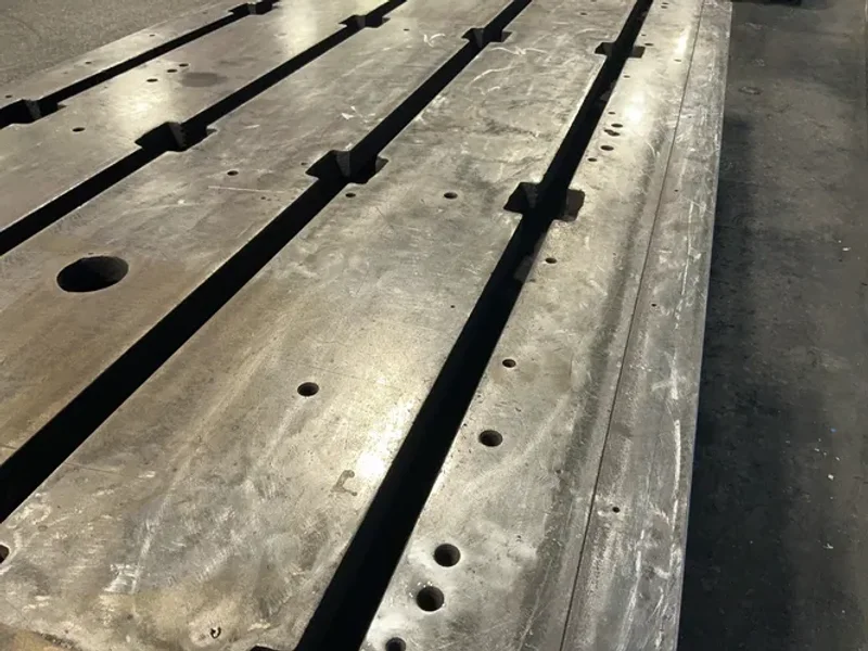 50” X 154” T-SLOTTED TABLE