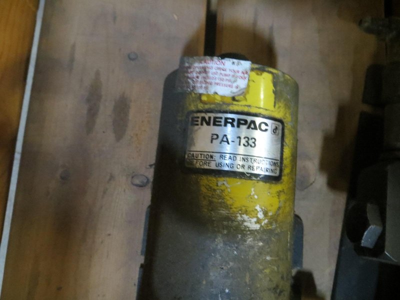 Enerpac Hand Pump and (2) Enerpac PA-133 Hydraulic Pump, Enerpac Hydraulic Ramp- Auction Item