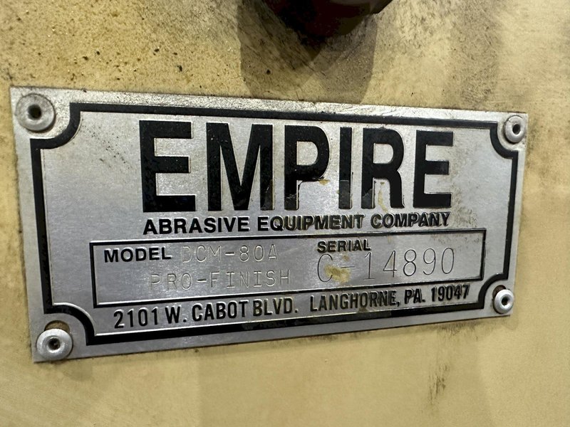 36" x 48" EMPIRE SHOT BLAST CABINET WITH DUST COLLECTOR: YOBRO #24542