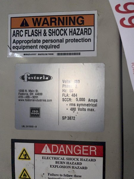 96&quot; FOSTORIA MODEL E0702 4-ZONE INFARED PASS THROUGH CURRING OVEN, LIKE NEW CONDITION: STOCK #15417