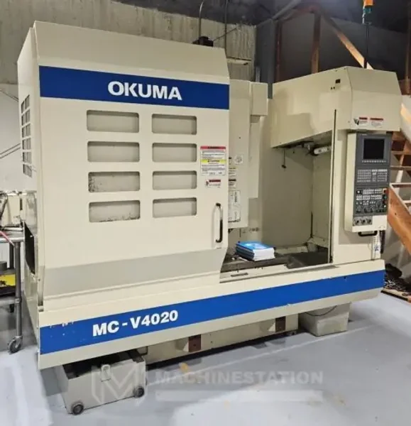 Okuma MC-V4020 CNC Vertical Machining Center – 4th Axis Mill