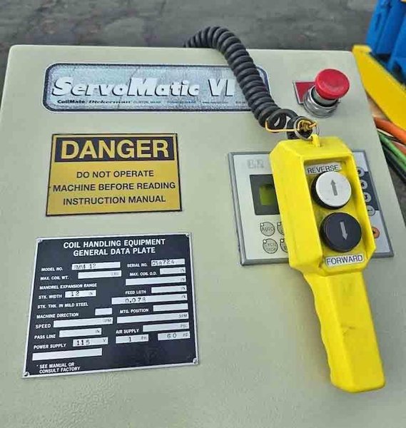 Feeder, Servo, Coilmate, 12&quot; Wide x 0.078&quot;