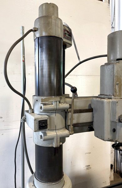 39" x 8" Arboga Radial Drill RLM 3508, 70-1350 RPM, 4 MT, Power Elevation, Box Table, 3 HP