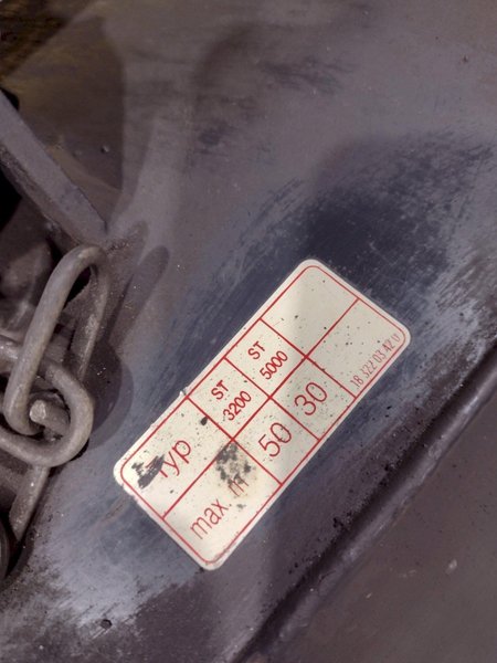 5 TON STAHL MODEL ST50 POWERED CHAIN HOIST. STOCK # 0848923