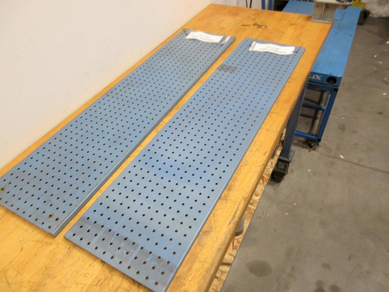Steel Pegboard Sections (2pcs) 12" x  45", Mounting Holes 1/4" x 1" Spacing- Auction Item
