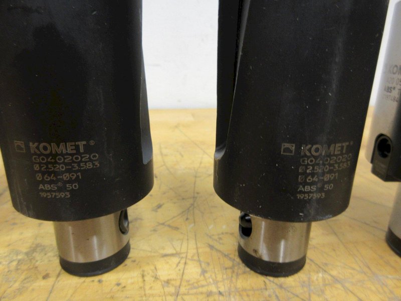 Komet ABS 50 &amp; 63 Adapters, Drill Bodies, Boring Head Holders ***Look Unused, Some Packaged***- Auction Item