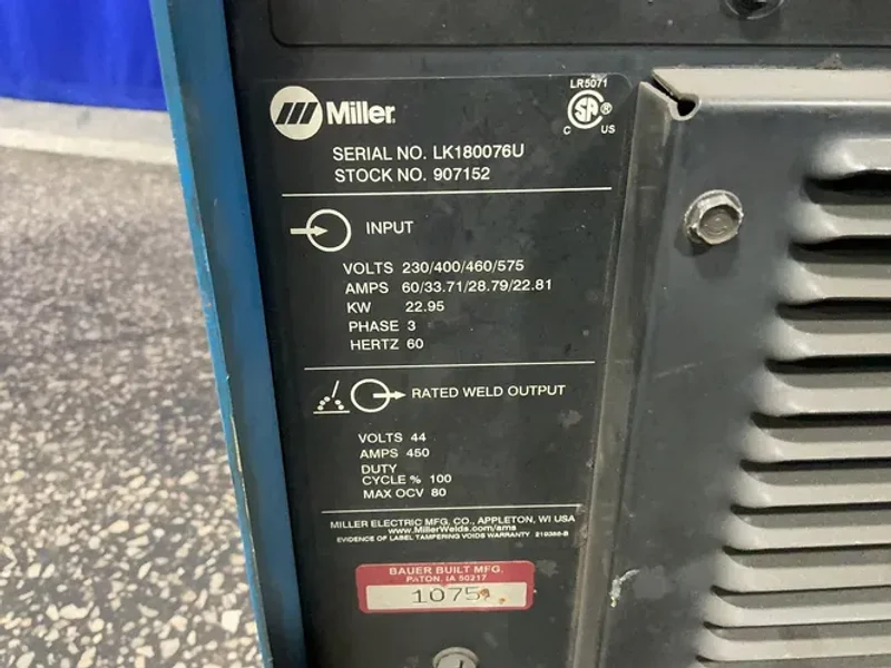 Miller  450 A  Welder  - Axcess 450