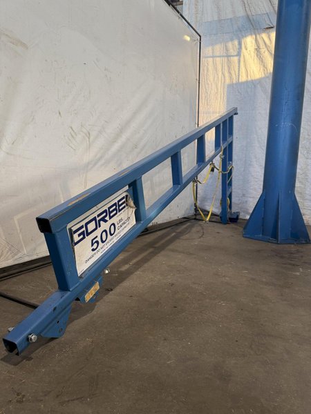9&#039; X 1/4 TON GORBEL JIB CRANE. STOCK # 1004125.