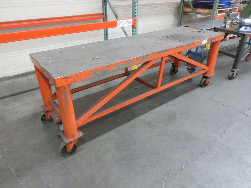 Heavy Duty Rolling Steel Cart With Brakes- Auction Item