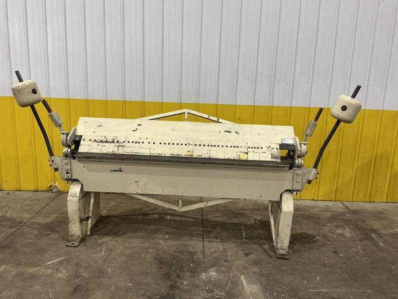72" X 12 GAUGE NATIONAL MODEL #U7212 MANUAL BOX &amp; PAN FINGER BRAKE: YOBRO #25672