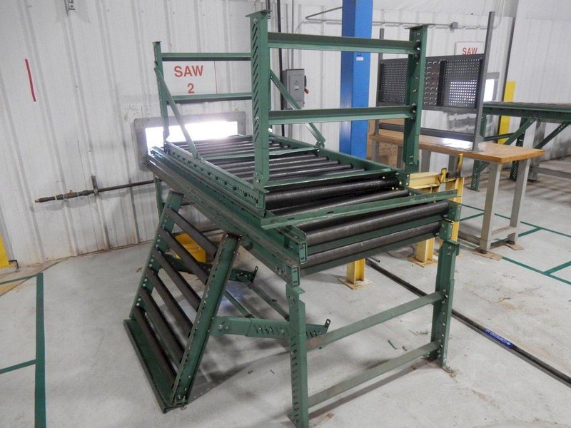 165 FT X 36&quot; WIDE ROACH ADJUSTABLE HEIGHT ROLLER CONVEYOR: STOCK #23354