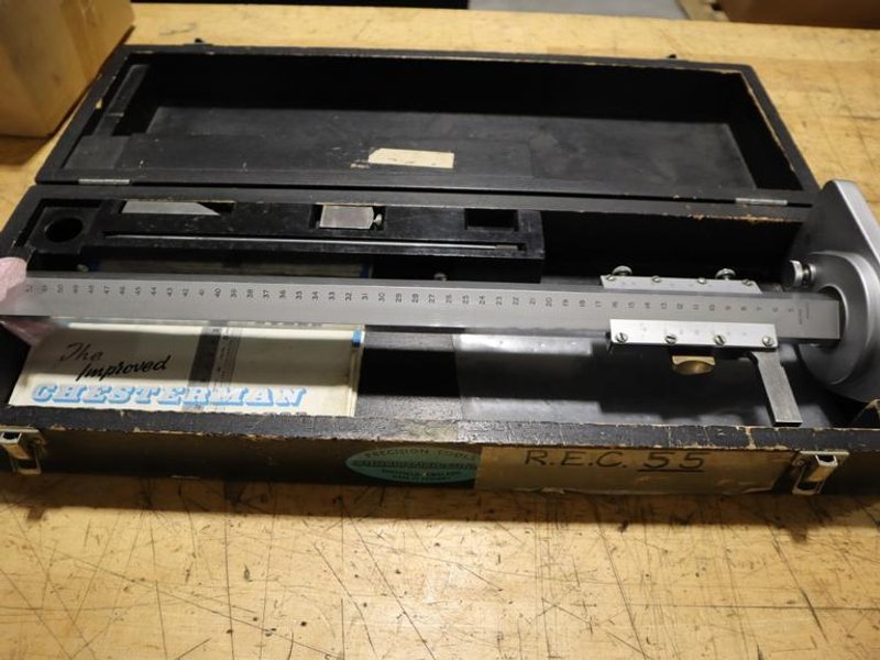Chesterman 20" Height Gage with Wood Case- Auction Item