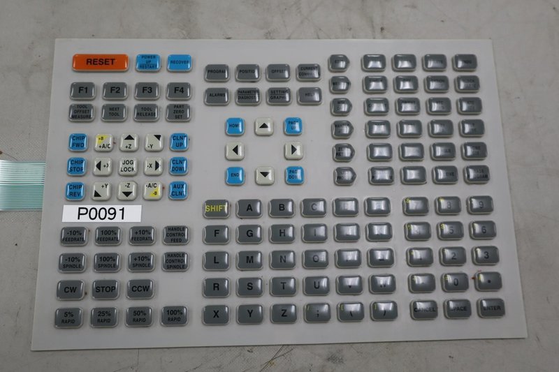 Used HAAS 61-0201 Machine Tool 610201 Membrane Keyboard