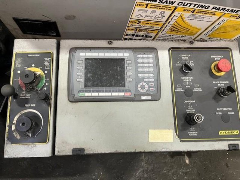 20" X 22" HYD-MECH H-22A-120 HEAVY-DUTY AUTOMATIC HORIZONTAL LONG BAR FEED BAND SAW STOCK# 4036